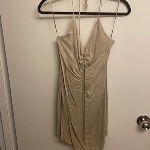 Champagne cocktail dress from Zara, size M